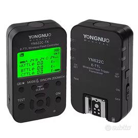 Yongnuo YN‑622C Kit con 1 TX e 3 RX per CANON