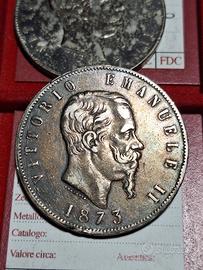 5 lire 1973 M