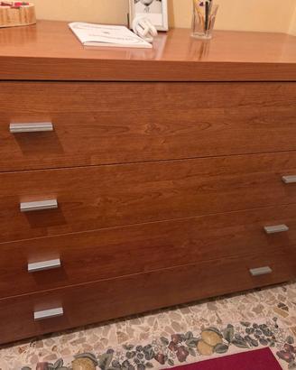 cassettiera legno ciliegio 