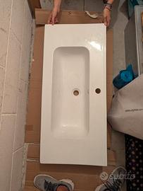 Ceramica lavabo Eva Leroy Merlin 100cm