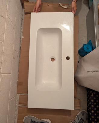 Ceramica lavabo Eva Leroy Merlin 100cm
