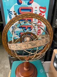Mappamondo globo astrolabio vintage