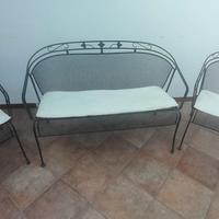 Poltroncine in ferro battuto