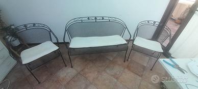 Poltroncine in ferro battuto