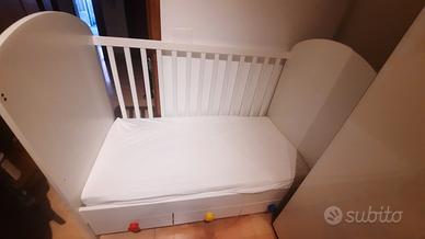 Lettino Ikea Gonatt, compreso materasso, mai usati