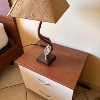 Set coppia di lampade da comodino in stile etnico