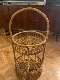 Mobile bar in bambù anni 70