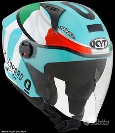 KYT Casco Jet D-CITY - Leopard - Tricolore