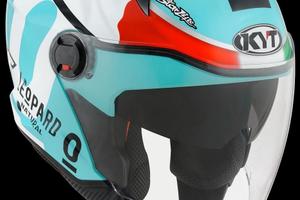KYT Casco Jet D-CITY - Leopard - Tricolore