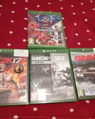 lotto di 4 giochi xbox