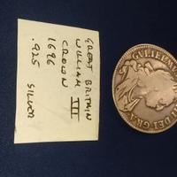 moneta  in argento great britain William lll