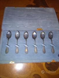 Set 6 Cucchiaini in Argento 800 Vintage Operti