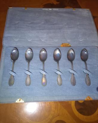 Set 6 Cucchiaini in Argento 800 Vintage Operti