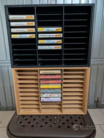 porta cassette a muro  e cassette varie