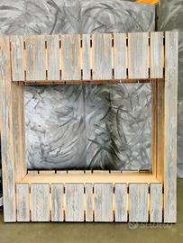 Libreria Shabby Chic Illuminata – Pezzo Unico