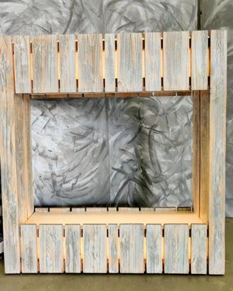 Libreria Shabby Chic Illuminata – Pezzo Unico