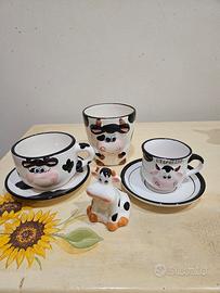 Set caffe singolo mucca