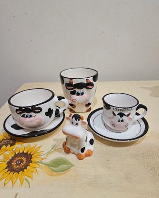 Set caffe singolo mucca