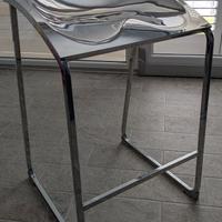 Sgabello metallizzato per interni (x2)