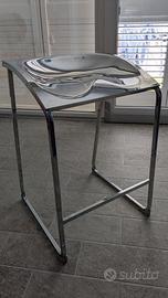Sgabello metallizzato per interni (x2)