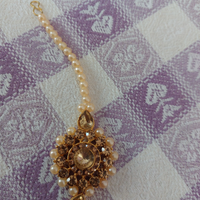 Gioiello indiano per capelli Manga Tikka