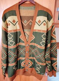 Maglione Cardigan Vintage ‘80 tg 54 pura lana x uo