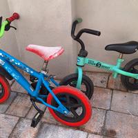 2 Biciclette da 14 Pollici , 2-4 anni 