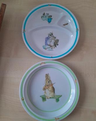 set di 2 piatti svezzamento Beatrix Potter 