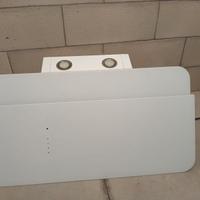 Cappa moderna  in vetro bianco 90 cm