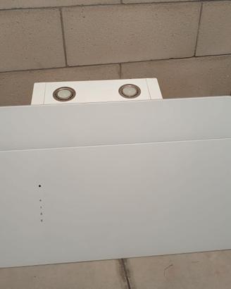 Cappa cucina  in vetro bianco 90 cm