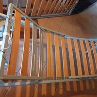 2 Reti letto singolo a doghe e relativi materassi