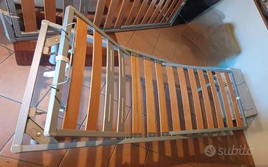 2 Reti letto singolo a doghe e relativi materassi