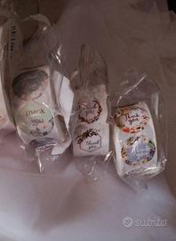 Confezione 500 Adesivi con scritta thank you