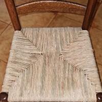 SEDIE IMPAGLIATE A SCALETTA VINTAGE NUMERO 4