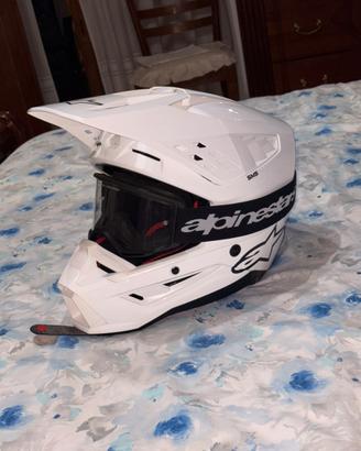 Casco cross Alpinestars SM5 + maschera taglia S