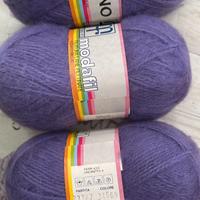 3 Gomitoli Mohair 20% + Acrilico 80% - Color Lilla