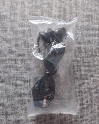 AURICOLARI TELEFONO NERI ATTACCO JACK 3,5MM 