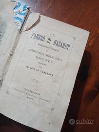 Libro del 1879 - vintage - Il fabbro di Nazaret