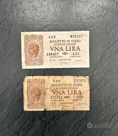 Bonconote storiche 1 lira