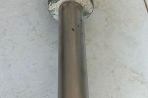 Asse in acciaio per gozzo o piccola imbarcazione