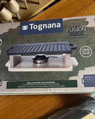 piastra grill + base legno della linea Fusion Tast