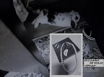 ''SPOSA'' Collana di perle bianchi