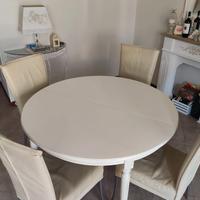 Tavolo rotondo bianco Louis