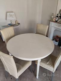 Tavolo rotondo bianco Louis