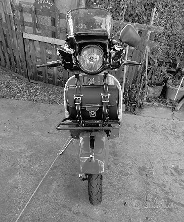 COPPIA SPECCHIETTI PIAGGIO VESPA ET2 ET4 50 125 150 SPECCHI RETROVISORI NERI