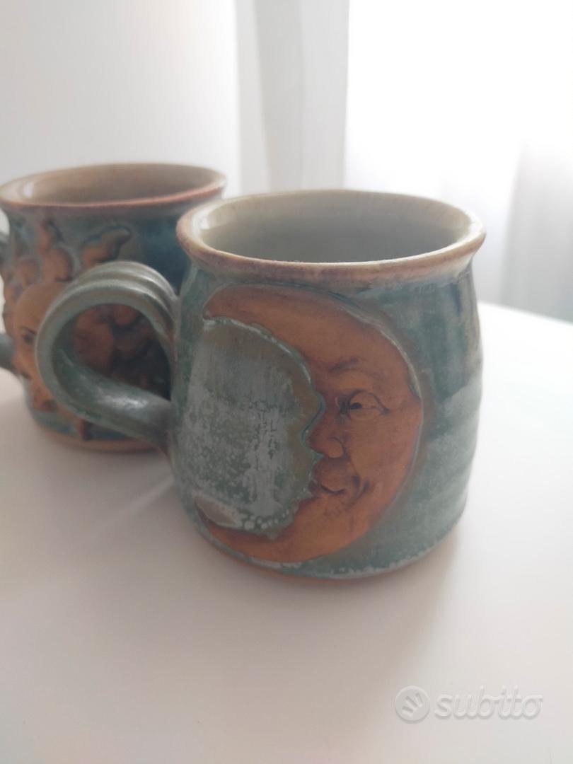 coppia tazze mug handmade sole e luna - Arredamento e Casalinghi In vendita  a Verona