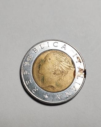 Moneta 500 Lire CENTENARIO BANCA D'ITALIA