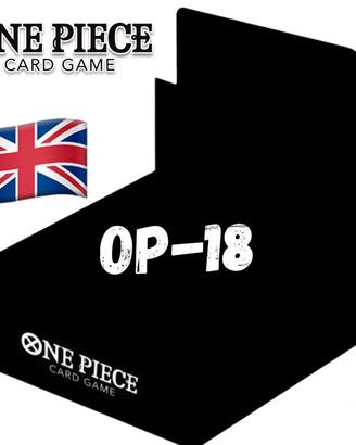 PREORDER One Piece Card Game Box OP 18 ENG