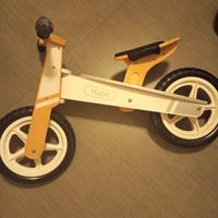 bicicletta senza pedali hape in legno