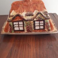 burriera vintage da collazione in ceramica 